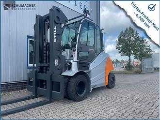 Used Forklift Truck STILL RX70-80 | Triplex 4.705mm DIESEL VIERRADFRONTSTAPLER (13070406) backdrop